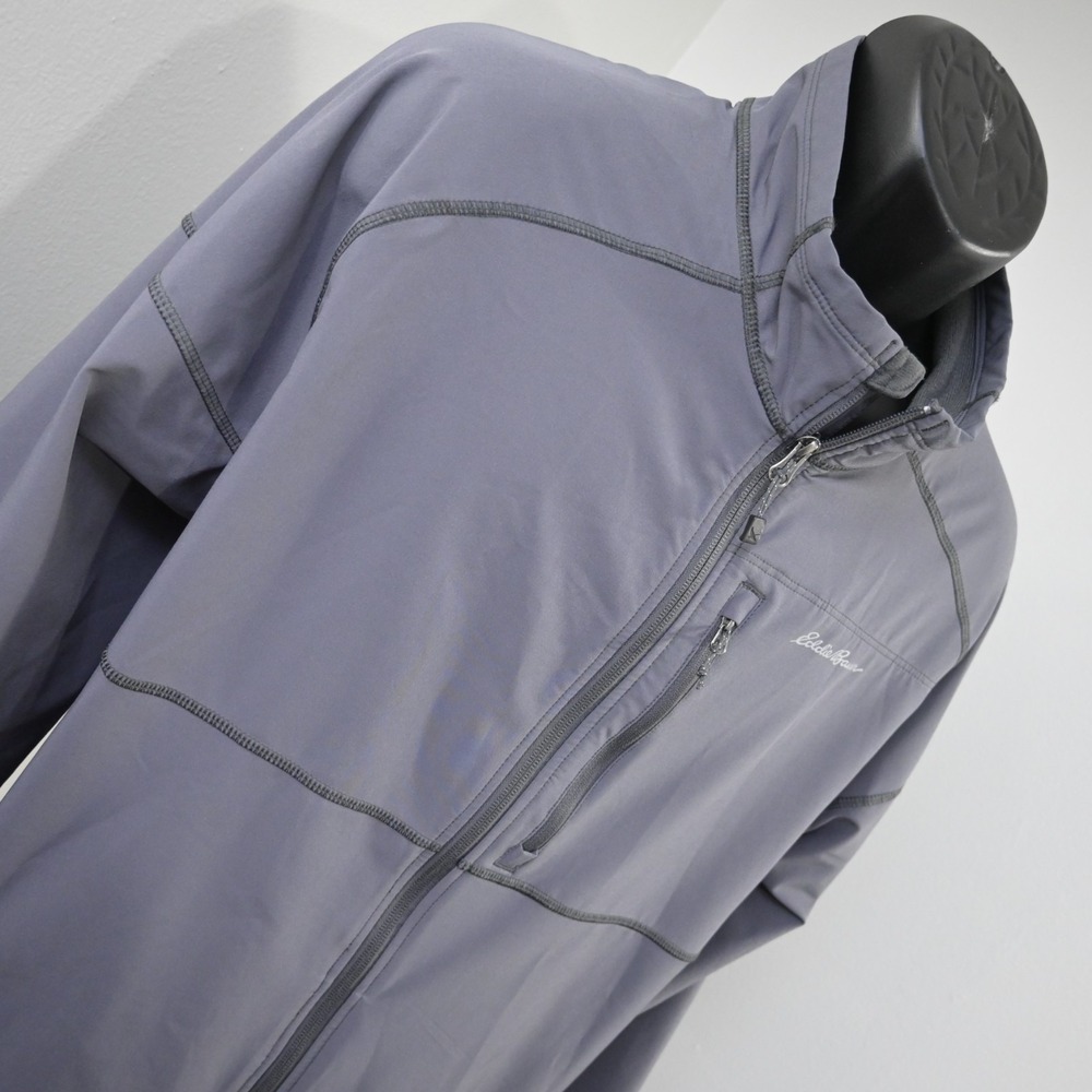 Eddie Bauer Full Zip Hiking Jacket Gray Long Sleeve W/ Pockets Mens Size 2XL XXL - Picture 3 of 11